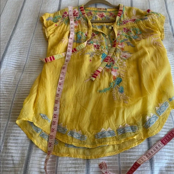 Johnny Was Embroidered Top Size S - Picture 6 of 8